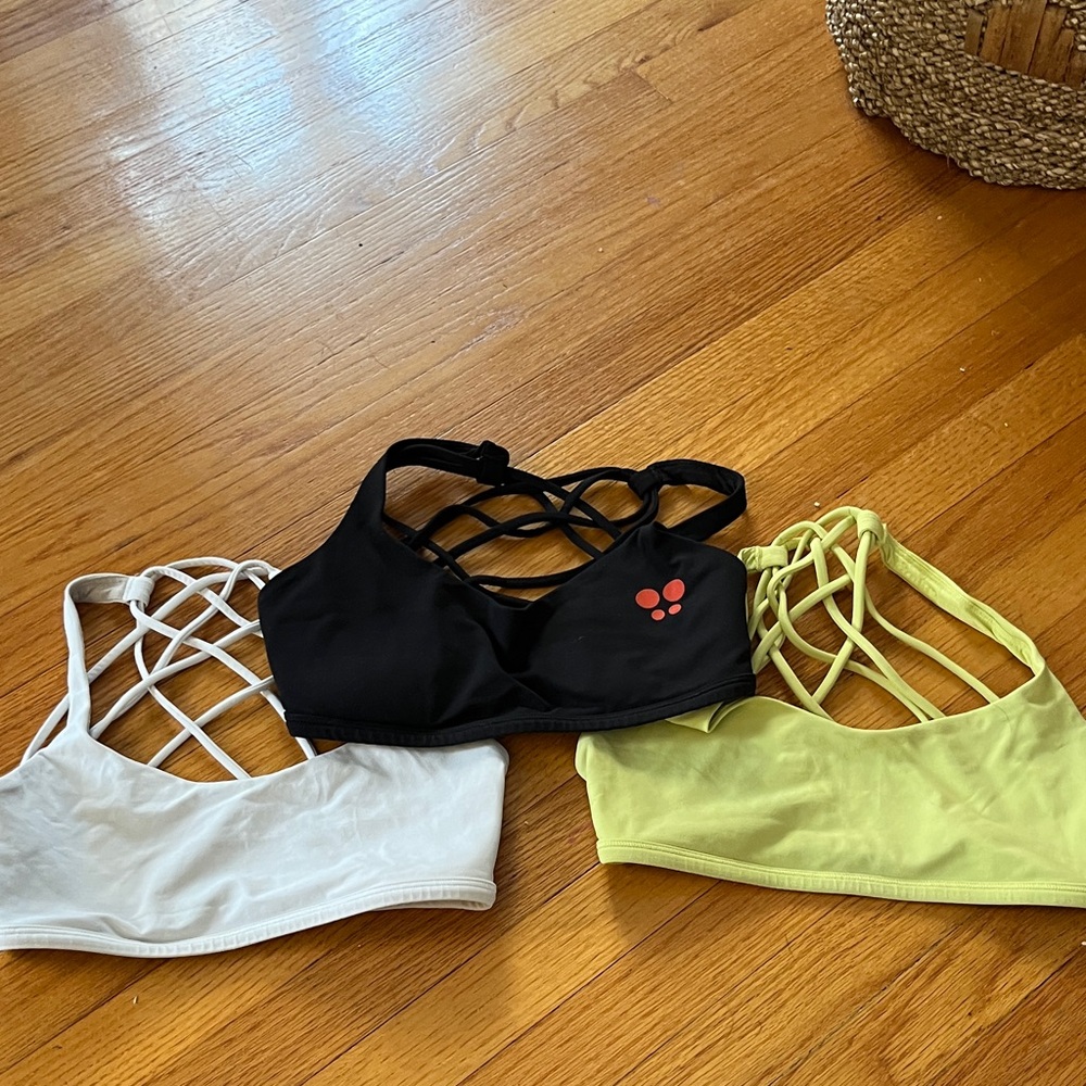 Set of 3 Lululemon Free to be wild bras size small